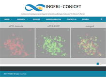 Tablet Screenshot of ingebi-conicet.gov.ar